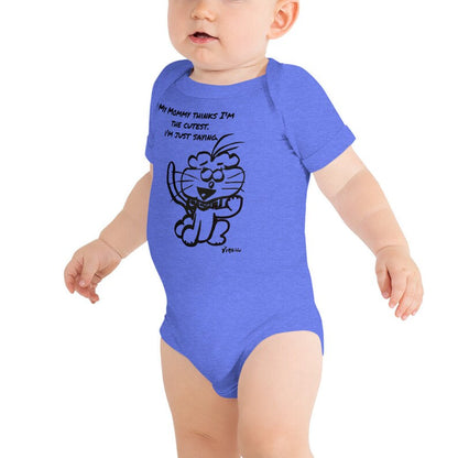 The SnR "Cutest" Baby Short Sleeve Onesie (Mona 2)