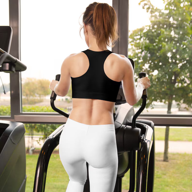 The SnR Luxe Sports Bra (Black, removable pads)