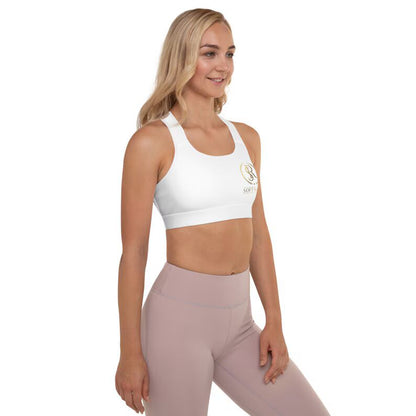 The SnR Luxe Sports Bra (White, removable pads)