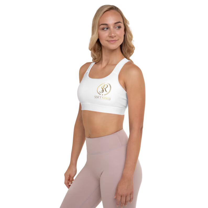 The SnR Luxe Sports Bra (White, removable pads)