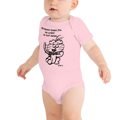 The SnR "Cutest" Baby Short Sleeve Onesie (Mona 2)