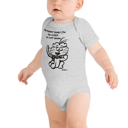 The SnR "Cutest" Baby Short Sleeve Onesie (Mona 2)