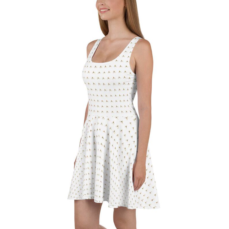 Regal Cat Skater Dress: 'S&R' Tiara Chic