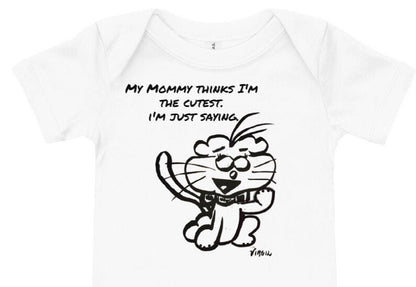 The SnR "Cutest" Baby Short Sleeve Onesie (Mona 2)