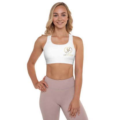 The SnR Luxe Sports Bra (White, removable pads)