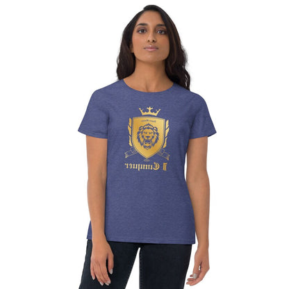 Empower Mirror Tee: 'I Conquer' Reflective Gym Shirt ( It's supposed to be backwards!)