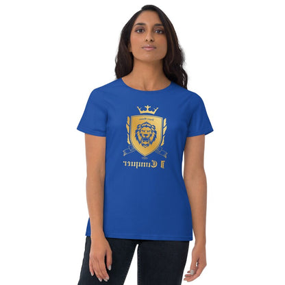Empower Mirror Tee: 'I Conquer' Reflective Gym Shirt ( It's supposed to be backwards!)