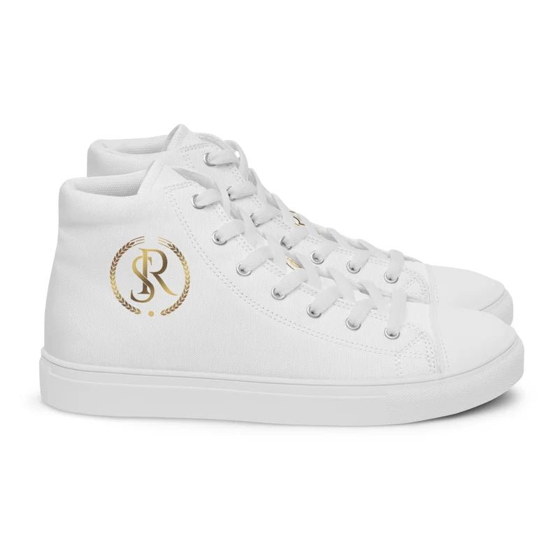 Classic Luxe High-Tops: 'S&R' Canvas Sneakers for Women