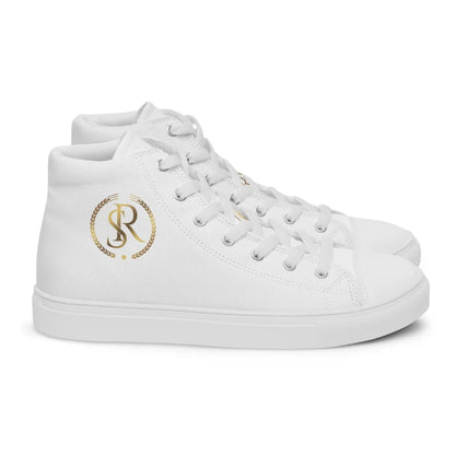 Classic Luxe High-Tops: 'S&R' Canvas Sneakers for Women