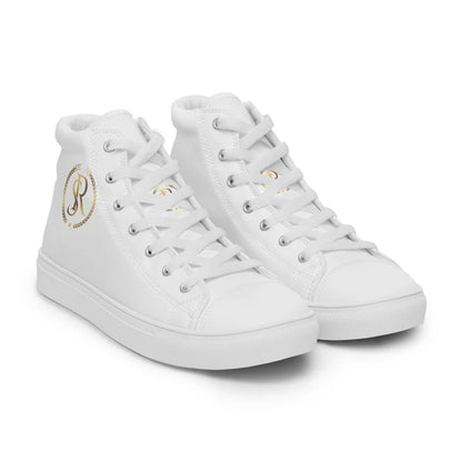 Classic Luxe High-Tops: 'S&R' Canvas Sneakers for Women