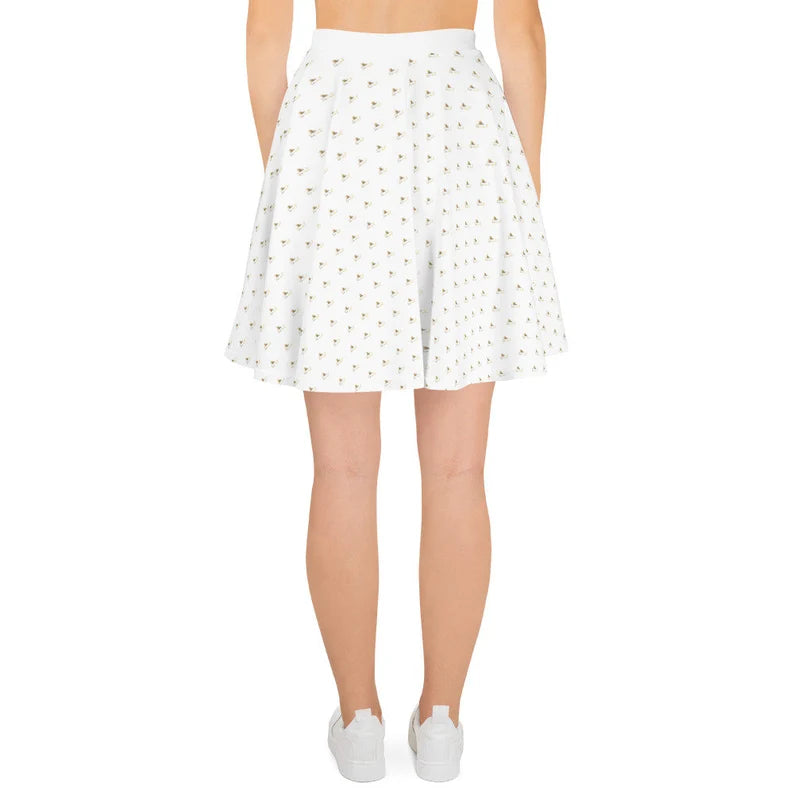 Regal Flair Skater Skirt: 'S&R' Cat Tiara Design
