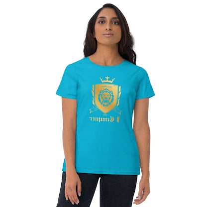 Empower Mirror Tee: 'I Conquer' Reflective Gym Shirt ( It's supposed to be backwards!)