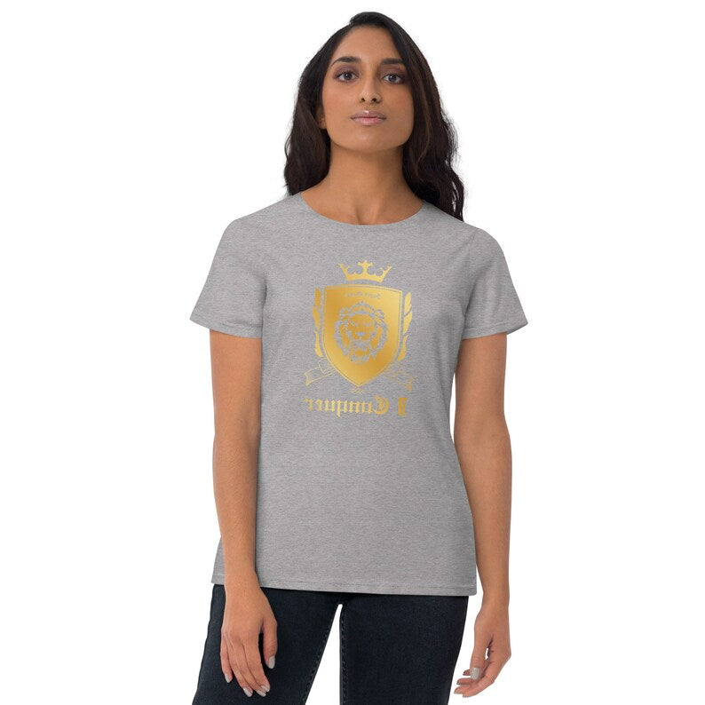 Empower Mirror Tee: 'I Conquer' Reflective Gym Shirt ( It's supposed to be backwards!)