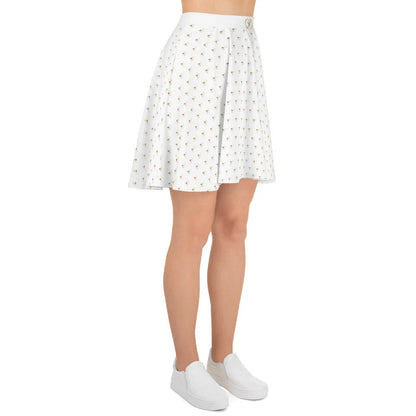 Regal Flair Skater Skirt: 'S&R' Cat Tiara Design