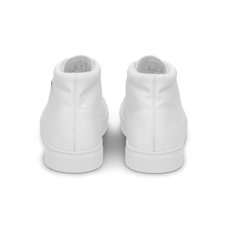 Regal Kicks: 'S&R' Cat Tiara High-Top Canvas Sneakers