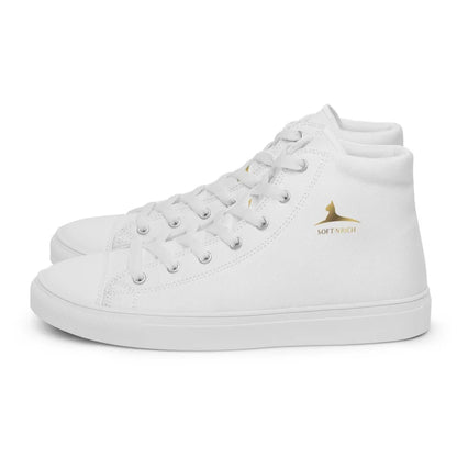 Regal Kicks: 'S&R' Cat Tiara High-Top Canvas Sneakers
