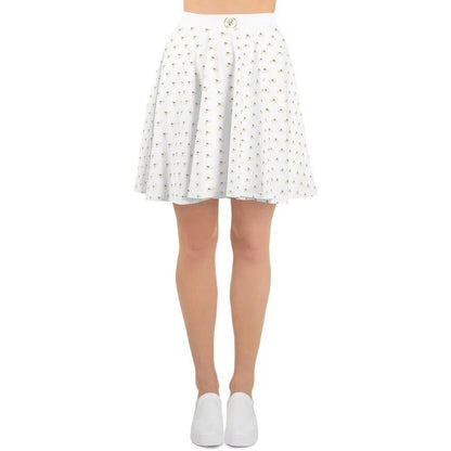 Regal Flair Skater Skirt: 'S&R' Cat Tiara Design