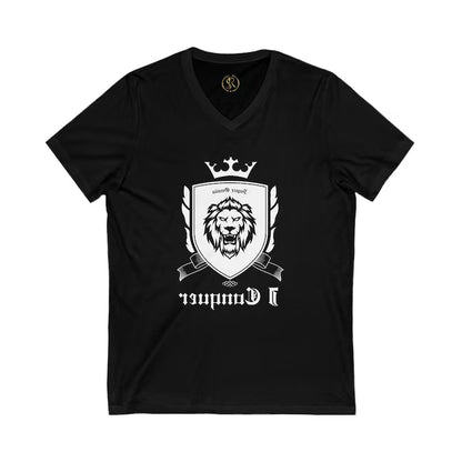 SnR Mirror Reminder Unisex V-Neck Tee, Casual Short Sleeve Shirt, Everyday Wear, Gift for Him/Her, Birthday Present, Relaxed Style