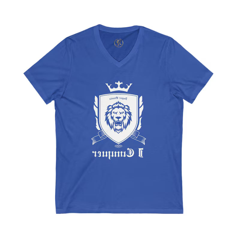 SnR Mirror Reminder Unisex V-Neck Tee, Casual Short Sleeve Shirt, Everyday Wear, Gift for Him/Her, Birthday Present, Relaxed Style