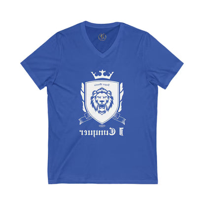 SnR Mirror Reminder Unisex V-Neck Tee, Casual Short Sleeve Shirt, Everyday Wear, Gift for Him/Her, Birthday Present, Relaxed Style