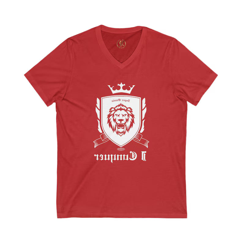 SnR Mirror Reminder Unisex V-Neck Tee, Casual Short Sleeve Shirt, Everyday Wear, Gift for Him/Her, Birthday Present, Relaxed Style