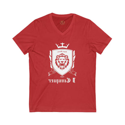 SnR Mirror Reminder Unisex V-Neck Tee, Casual Short Sleeve Shirt, Everyday Wear, Gift for Him/Her, Birthday Present, Relaxed Style